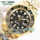 Clean New Clone Rolex GMT Master II Gain Weight Yellow Gold Tiger Iron Dial 3285 Watch (2)_th.jpg